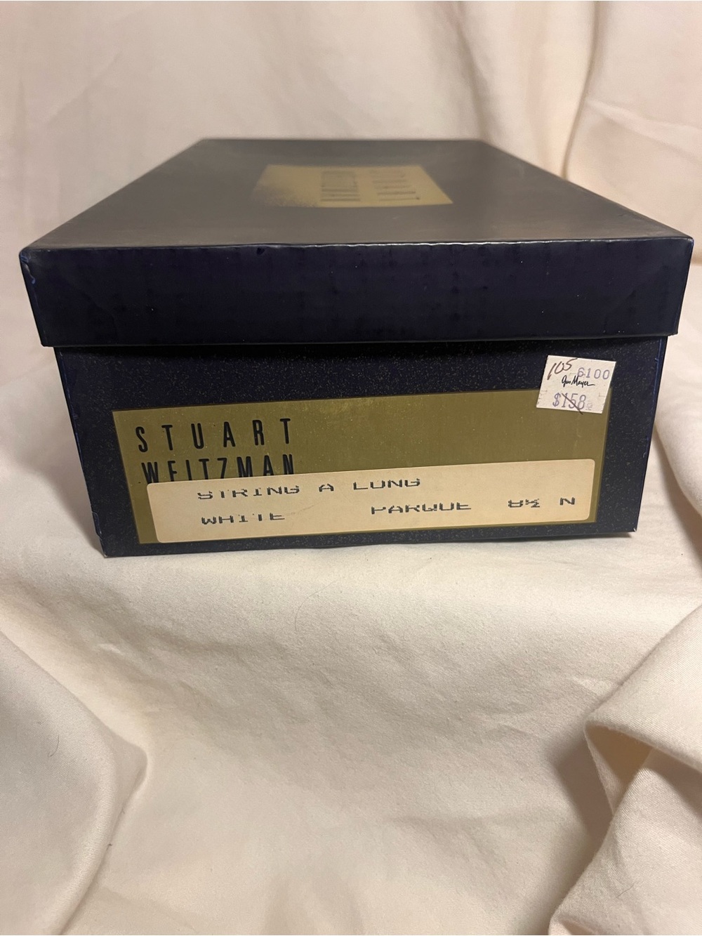 Stuart Weitzman Satin Woven Bow Ballet Flats | Style STRINGALONG | Original Box - Picture 9 of 10
